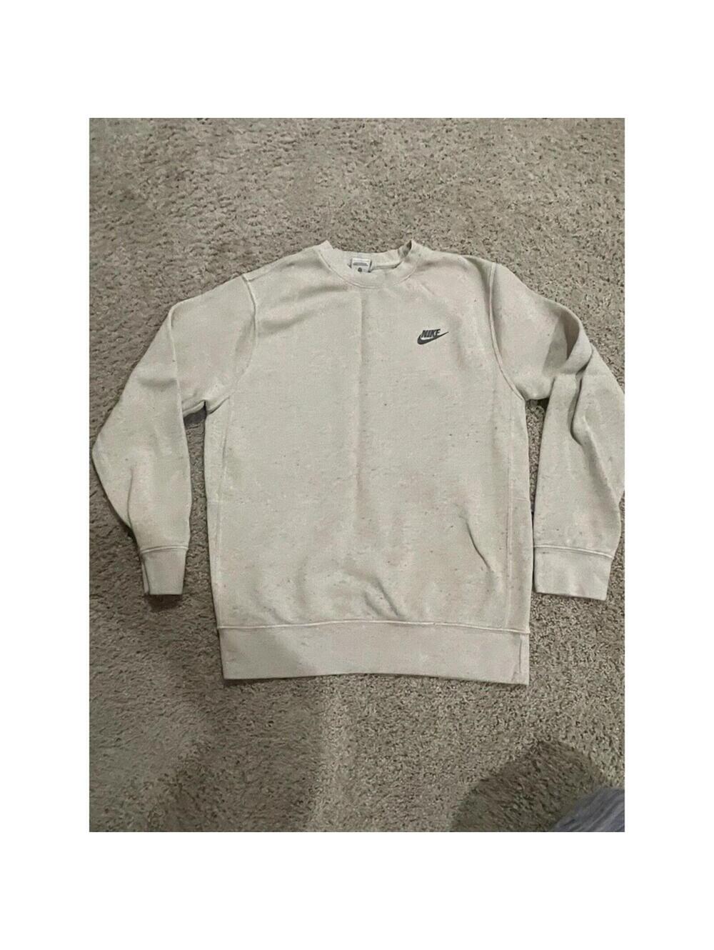 Women’s Nike Light Beige / Ivory Sweatshirt S Small pullover
